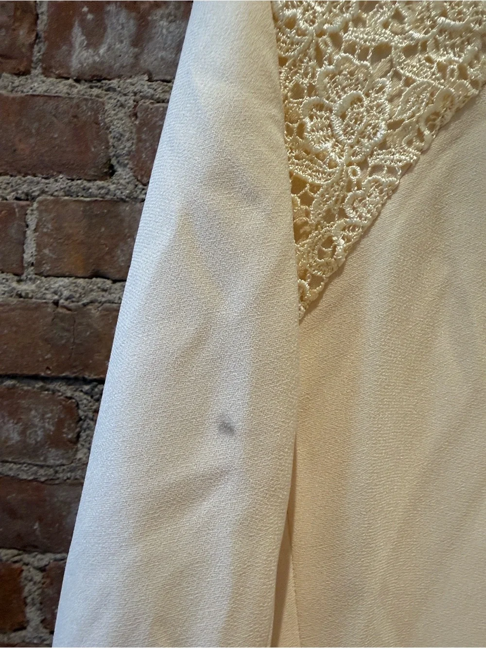 Vintage Christian Dior Cream Lace-Detail Women's Blazer and Skirt Suit